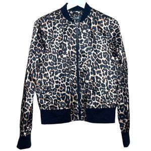 City Streets Light-Weight Black & Brown Animal Print Jacket with Pockets